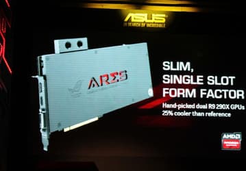 3D-карта Asus ROG Ares III с двумя GPU AMD Hawaii XT занимает в корпусе ПК один слот расширения 