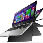 Дисплей ноутбука Asus Transformer Book Flip откидывается на 360°