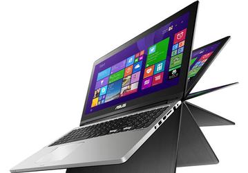 Дисплей ноутбука Asus Transformer Book Flip откидывается на 360°