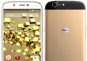 Смартфон Micromax Canvas Gold A300 построен на восьмиядерной платформе MediaTek MT6592T