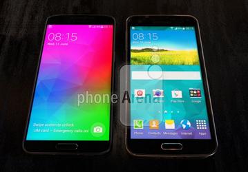 Смартфон Samsung Galaxy F появился на фото в сравнении с Galaxy S5