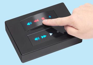 Прозрачный сенсорный переключатель SMK CapLux Touch можно приклеивать на криволинейные поверхности