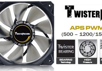 Вентиляторы Enermax TwisterPressure UCTP12P рассчитаны на постоянную работу при температуре до +85 °С