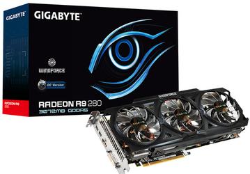 Ассортимент Gigabyte пополнила разогнанная в заводских условиях 3D-карта Radeon R9 280 WindForce 3X OC