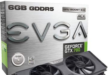 3D-карты EVGA GeForce GTX 780 получили по 6 ГБ памяти GDDR5