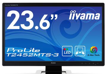 Монитор iiyama ProLite T2452MTS-3 поддерживает сенсорный ввод