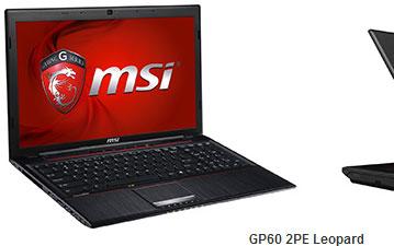 MSI GP70 2PE Leopard и GP60 2PE Leopard — лэптопы, ориентированные на геймеров