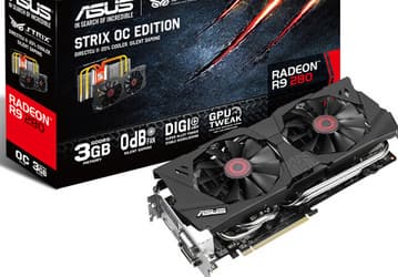 Видеокарта Asus Radeon R9 280 Strix OC Edition способна полностью отключать вентиляторы