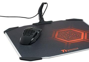 Игровая поверхность Tt eSports Draconem размерами 360 х 300 мм изготовлена из алюминия