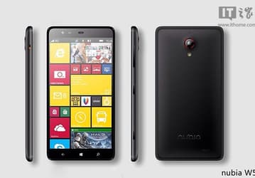 ZTE готовит смартфон Nubia W5 с ОС Windows Phone и платформой Snapdragon 801