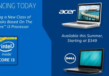 Dell тоже выпустит хромбук на базе процессора Intel Core i3