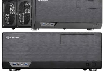В корпусе для HTPC SilverStone Grandia GD09 помещается плата типоразмера SSI CEB, ATX или microATX