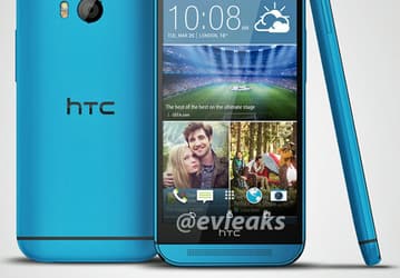 Появилось изображение лазурной версии смартфона HTC One (M8)