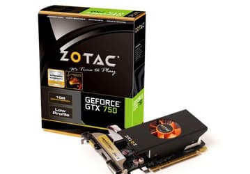 Видеокарта Zotac GeForce GTX 750 (ZT-70702-10M) имеет низкопрофильное исполнение