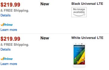 На сайте Amazon замечена версия смартфона Moto G с поддержкой LTE