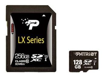 Семейство карт памяти Patriot LX расширено моделями емкостью до 256 ГБ