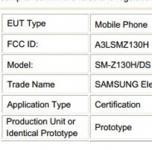 Смартфон Samsung SM-Z130H с ОС Tizen и двумя слотами SIM замечен в базе FCC