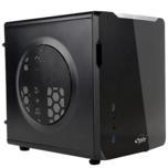 В боковой стенке корпуса для ПК Spire PowerCube 710 есть круглое окно, закрытое сеткой