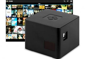 Мини-ПК CuBoxTV заключен в кубический корпус со сторонами 2 дюйма