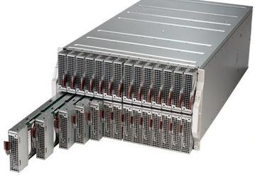 В серверах Supermicro 6U X10 MicroBlade с высокой плотностью компоновки используются процессоры Intel Xeon E5-2600 v3