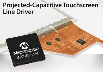 Микросхемы Microchip MTCH65X позволяют улучшить работу сенсорных панелей 