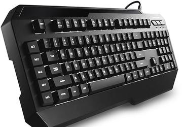 Мембранная игровая клавиатура Cooler Master CM Storm Suppressor оснащена белой подсветкой
