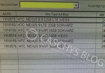 Стоимость смартфона Nexus 6 и планшета Nexus 9 будет начинаться с 570 и 400 евро соответственно