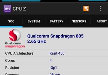 Смартфон Nexus 6 (Motorola Shamu): тесты производительности и данные CPU-Z