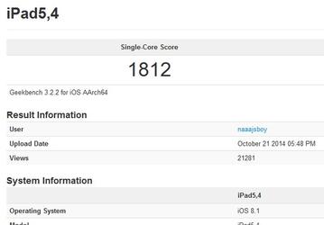 Процессор планшета Apple iPad Air 2 имеет три ядра