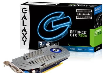 3D-карта Galaxy GeForce GTX750 Ti Razor с 2 ГБ памяти занимает в корпусе ПК один слот
