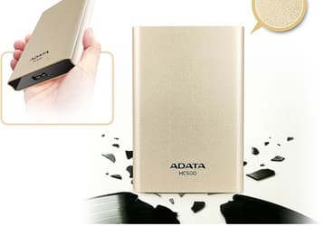 Внешний жесткий диск Adata HC500 заключён в металлический корпус