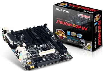 Системная плата Gigabyte GA-J1800M-D2P-IN поддерживает подключение жестких дисков с интерфейсом IDE