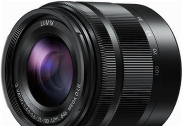 Длина объектива Panasonic Lumix G Vario 35-100mm F4.0-5.6 ASPH. / MEGA O.I.S. — всего 50 мм