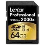 Lexar Professional 2000x — самые быстрые в мире карты памяти SDHC/SDXC UHS-II — развивают скорость до 300 МБ/с