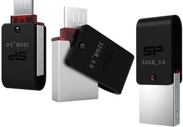 Флэш-накопитель Silicon Power Mobile X31 получился чуть больше разъемов micro-USB и USB 3.0, скрепленных вместе
