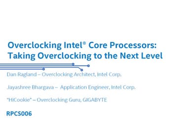 На IDF 2014 компания Intel рассказала о разгоне своих процессоров и показала, как это делается