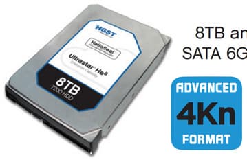Жесткие диски HGST Ultrastar He8 объемом 8 и 6 ТБ проходят квалификационные испытания