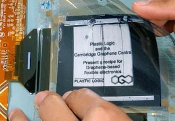 Специалистами кембриджского университета и компании Plastic Logic создан первый гибкий дисплей, в котором используется графен