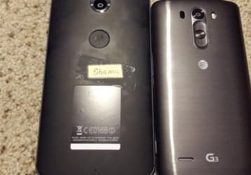 Появилось первое «живое» фото смартфона Nexus 6