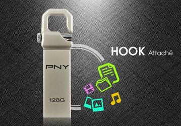 Накопитель PNY Hook Attache доступен в модификации объёмом 128 ГБ