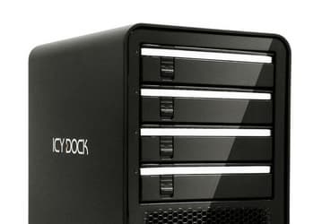 Внешнее шасси Icy Dock ICYCube MB561U3S-4SB рассчитано на четыре накопителя 