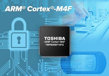 Микроконтроллер Toshiba TMPM46BF10FG на ядре ARM Cortex-M4F оснащен блоком шифрования, генератором случайных чисел и контроллером SLC NAND