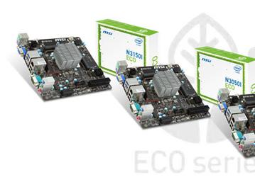 На системных платах MSI N3050I ECO, N3150I ECO и N3700I ECO типоразмера mini-ITX установлены процессоры Intel Braswell