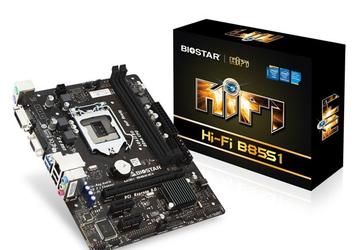 Бюджетная системная плата Biostar Hi-Fi B85S1 оснащена усилителем для наушников