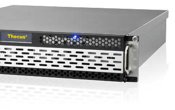 Стоечное сетевое хранилище Thecus N8900PRO оснащено тремя портами Gigabit Ethernet