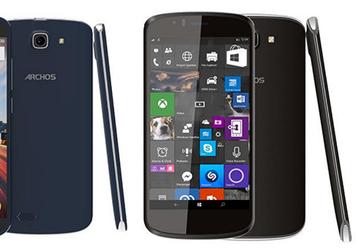 Смартфон Archos 50 Cesium работает под управлением Windows 10 Mobile