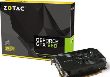 Графический процессор 3D-карты Zotac GeForce GTX 950 AMP! Edition разогнан до 1405 МГц, память — до 7020 МГц