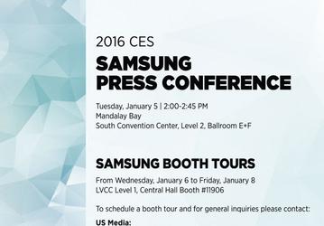 Samsung приглашает на пресс-конференцию накануне CES, не упоминая Galaxy S7 или другие мобильные устройства