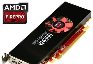 Семейство видеокарт AMD для профессионального применения пополнилось низкопрофильной моделью AMD FirePro W4300