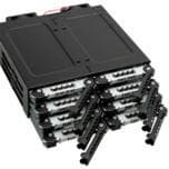 Используя Icy Dock ToughArmor M998SP-B, можно разместить в отсеке типоразмера 5,25 дюйма восемь накопителей
